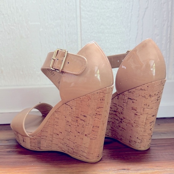 STUART WEITZMAN Oneliner Wedges nude Size 8 - Picture 5 of 13